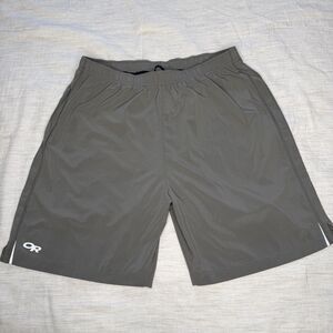 Outdoor Research Mens XL Turbine Shorts Gray Lined Hiking Climbing 242889